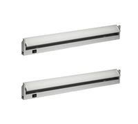 Oktaplex 2x orientable Reglette LED cuisine 60 cm 10W 4000K blanc neture 800 Lumen eclairage led cuisine sous meuble argente