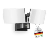 Oktaplex Cali Dos projecteur LED extérieur 2 têtes 40W 3200lm, Anthracite | 3000K blanc chaud, IP65, 230V, spot puissant, pour terrasse, jardin, garage et allée, éclairage autour de la maison, phare