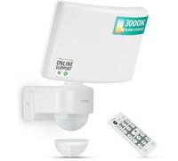Oktaplex Cali projecteur extérieur avec détecteur de Mouvement et télécommande 3000 LM Blanc Chaud 3000K éclairage extérieur 26 W IP65 projecteur LED Blanc