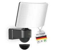 Oktaplex Cali projecteur LED détecteur de mouvement noir 26W 2940lm IP65 | boîtier anthracite, fonction maître, 3000K blanc chaud, 230V, spot extérieur puissant, pour jardin, garage, cour et chemin