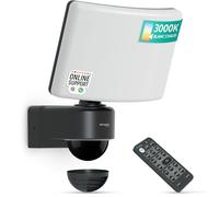 Oktaplex Cali projecteur LED détecteur de mouvement télécommande 26W | anthracite, 2900lm, 3000K blanc chaud, IP65, 230V, spot extérieur puissant, pour jardin, garage, cour et chemin, phare