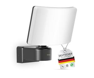 Oktaplex Cali projecteur LED extérieur puissant 30W IP65 3000K, Anthracite | lumière blanc chaud, 2200lm, 230V, spot, pour terrasse, jardin, garage et allée, éclairage autour de la maison, phare