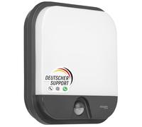Oktaplex Cera applique murale extérieure détecteur de mouvement LED 19,5W | anthracite, 1850lm, 3000K blanc chaud, IP54, 230V, pour terrasse, jardin, garage et entrée, luminaire, design moderne