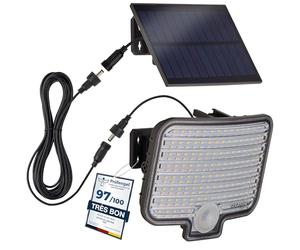 Oktaplex Ede Projecteur solaire à LED extérieur avec détecteur de mouvement blanc chaud 3000K Projecteur extérieur IP44 Applique solaire d'extérieur anthracite