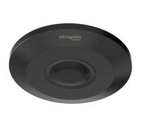 Oktaplex Ina Détecteur de Mouvement 360° 6 m Capteur PIR Détecteur de Mouvement pour Plafond intérieur Apparent Noir 230 V Détecteur de Mouvement LED adapté