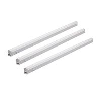 Oktaplex lighting Riga Lot de 3 spots LED pour meuble - 13 W - Avec interrupteur - Blanc chaud 3000 K extensible - Longueur : 84 cm