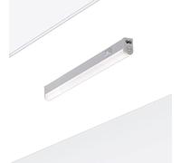 Oktaplex lot de 1 Riga réglette LED cuisine 28 cm | 4 W avec 370 lm en blanc neutre 4000K sur 230V, plastique, avec interrupteur