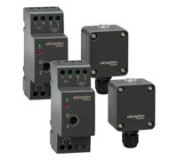 Oktaplex lot de 2 Edi interrupteurs crépusculaires sur rail DIN 35 mm anthracite