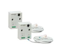 Oktaplex lot de 2 Rosa mini interrupteurs crépusculaires encastrables IP65