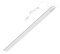 Oktaplex Riva lampe LED plate pour meuble bas de cuisine 1150lm blanc neutre 90cm lampe pour meuble bas argent avec interrupteur éclairage de cuisine 15W 230V