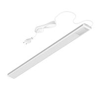 Oktaplex Riva Lampe sous meuble de cuisine LED plate blanc neutre 57,5 cm 800 lm Lampe de cuisine avec interrupteur 10,3 W 230 V argentée