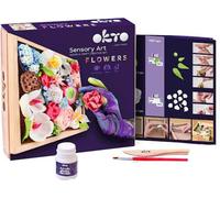 OKTO Kit d'art Romance | Ensemble d'art 3D pour décoration murale de la maison | Kits d'artisanat pour adultes et adolescents | Boîte artisanale avec argile à modeler pour plantes grasses | Kits de