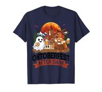Oktoberfest After Dark Spooky Teckel Ghost Bière Bavaroise T-Shirt