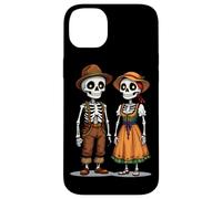 Oktoberfest Couple de squelettes Bavarois pour fête de la bière Dirndl Coque pour iPhone 14 Plus