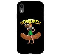 Oktoberfest Drôle Bartwurst Barmaid Allemande Dirndl Bière Coque pour iPhone XR