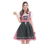 Oktoberfest Femme - Allemande Style Traditionnel, Bavarian Beer Girl Dirndl Avec Broderie Élaborée Pour Un Festival Folklorique Authentique Et Une Apparence Élégante À L'Oktoberfest