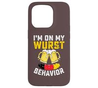 Oktoberfest German I'm on my Wurst Behavior Motif saucisse Coque pour iPhone 15 Pro