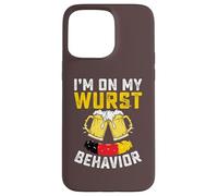 Oktoberfest German I'm on my Wurst Behavior Motif saucisse Coque pour iPhone 15 Pro Max