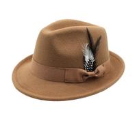 Oktoberfest Hats For Men, German Alpine Hats, Oktoberfest Costume Accessories, Felt Fedora For Halloween, Bavari Elegant Beer Festival Costume Headwear For Adult Photo Party October Photo Party
