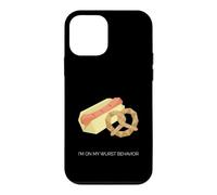 Oktoberfest I'm on My Wurst Behavior Bretzel Coque pour iPhone 12 Mini