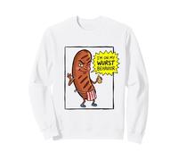 Oktoberfest I'm on My Wurst Behavior Jeu de Mots à Saucisse drôle Sweatshirt