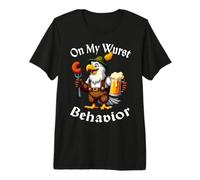 Oktoberfest on My Wurst Behavior Funny Eagle Festival Allemand T-Shirt Haut de Gamme