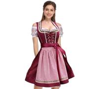 Oktoberfest Outfits Women - German Festival Dress, Folk Costume Tenue | Lace-Up Peasant Skirt Blouse Combo, Style Authentique Bavière, Parfait pour Halloween Carnaval Cosplay Beer Events