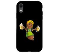 Oktoberfest Party Funny Bratwurst Dirndle Beer Allemande Femme Coque pour iPhone XR