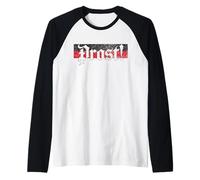 Oktoberfest Prost Funny German Cheer Vintage Beer Drinking Manche Raglan