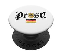 Oktoberfest Prost Funny German Flag Vintage Beer Drinking PopSockets PopGrip Adhésif