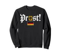 Oktoberfest Prost Funny German Flag Vintage Beer Drinking Sweatshirt