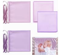 Okueejur Lot de 2 draps de berceau en satin doux au toucher soyeux pour berceau rectangulaire matelas nouveau-né