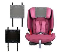 Okueejur Lot de 2 housses en satin pour appuie-tête de siège de voiture pour bébés, doux au toucher soyeux pour la protection des cheveux, protection des cheveux de siège de voiture pour bébé (noir +