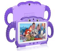 Okulaku Tablette pour Enfant 7 Pouces Android avec WiFi Bluetooth Contrôle Parental Logiciel Enfant Pré-Installé Quad Core 32Go ROM Tablette Tactile Educative Violet