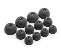 Okuli 12 x Écouteurs en Silicone Embouts d'oreilles pour Bowers & Wilkins Pi5, Pi7 Casque Écouteurs en Noir