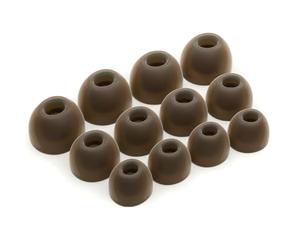 Okuli 12 x Écouteurs en Silicone Embouts d'oreilles pour JBL Live Pro 2 Casque Écouteurs en Brun