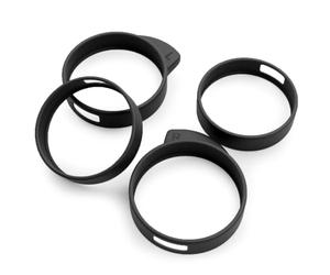 Okuli 4 x Écouteurs en Silicone d'oreilles Bouts d'ailes pour Samsung Galaxy Buds FE Casque Écouteurs en Noir