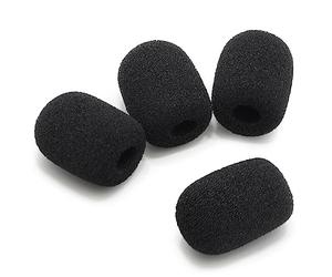 Okuli 4 x Remplacement Noir Mousse Microphone Coussin pour Casque Écouteurs - 20mm