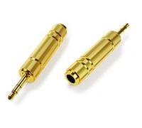 Okuli Audio de Remplacement Adaptateur 6.35mm à 3.5mm Plaqué Or pour Casque Écouteurs x 2 G