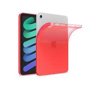 Okuli Housse de Protection en Silicone Transparente pour iPad Air 4 (10.9) en Rouge