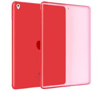 Okuli Transparent Étui Silicone Coque Housse Case Cover pour Apple iPad Air 3 & iPad Pro (10.5) en Rouge