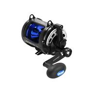 Okuma Solterra SLX SLX Moulinet de pêche à la traîne en Eau salée à Deux Vitesses avec Cadre fermé et Levier SLX-20IIb, 480 m - 13,6 kg, Noir