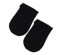 OKUMEYR 1 Paire de Moufles de Tannage en Peluche Noire, Applicateur Autobronzant Mains, Application Uniforme de Lotion Corporelle, Protection L'irritation, Design Élégant, pour Usage