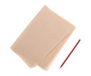 OKUMEYR 10 Feuilles de pour Céramique Beige, Compatible Pâte Polymère, Format Découpable, pour Applications Artistiques et Dessin
