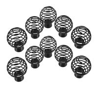 OKUMEYR 10 Pièces Embouts de Tringle à Rideaux 22mm en Fer, Design Spiral