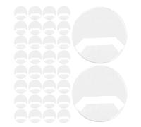 OKUMEYR 100 pièces Round Badge Cover Case Protective Sleeve Precise Size Design Plastique Transparent For Display Storage