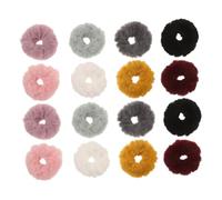 OKUMEYR 16 Pièces Élastique à Cheveux Conserve la Forme et Évite les Nœuds Extérieur Moelleux en Peluche Douce Entraînements et L'école