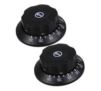 OKUMEYR 2 pièces Boutons de Commande pour Gazinière et Four Contrôle de Température Remplaçants Robustes pour Brûleurs Supérieurs Compatibles avec Friteuses et Chauffages Électriques