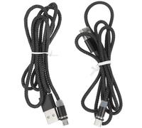 OKUMEYR 2 pièces Câble USB Magnétique Charge Rapide Compatible USB-c Micro USB Connecteur Rotatif Résistant Aux Abrasions pour Transfert de Données et Rechargement