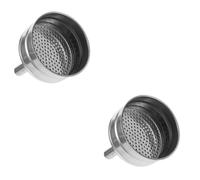 OKUMEYR 2 Pièces Filtre à Café Réutilisable Inox pour Cafetière Entonnoir Résidus Compatible Tasses Facile à Nettoyer
